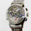 The Skeleton chronograph watch is chrome-plated - The Skeleton chronograph watch is chrome-plated