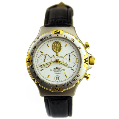 Chronograph Flight "Coalition" titanium watch 