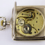 Pocket watch "OMEGA" silver square - Механизм часов с позолоченным покрытием в превосходном сохранном и рабочем состоянии