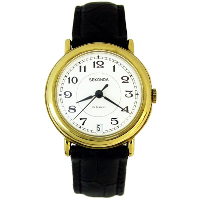 Часы "SEKONDA" USSR экспортные в позолоченном корпусе 